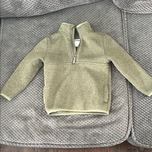 Sage Green Quarter-Zip Sweater